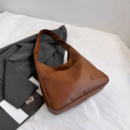 Fashionable Minimalist Retro Shoulder Bag – Casual Commuting Handbag, Large Capacity Tote Bag