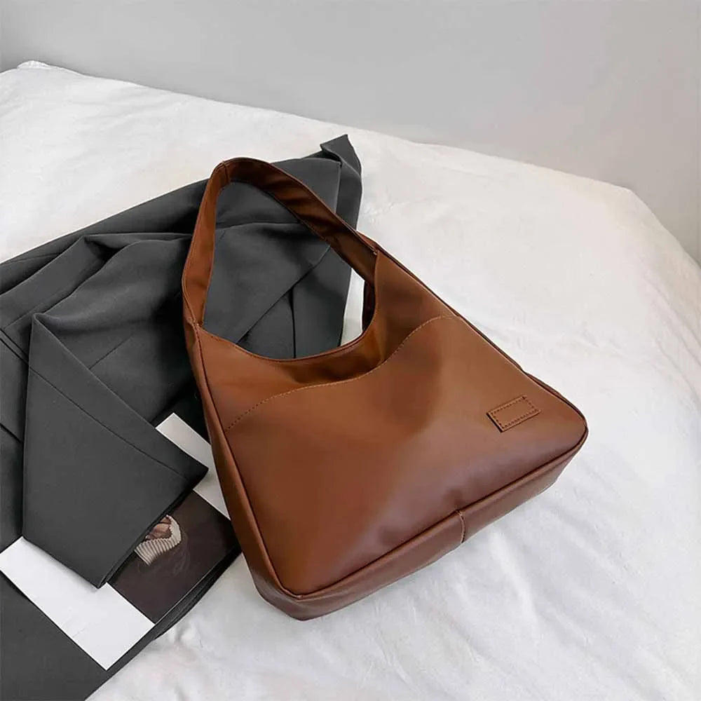 Fashionable Minimalist Retro Shoulder Bag – Large Capacity Handbag & Casual Commuting Tote Bag