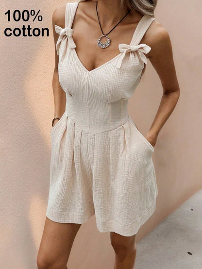 Women’s Summer Halter Jumpsuit & Shorts – Casual Fashionable Overalls One-Piece Outfit