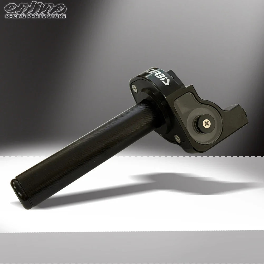 7/8" Quick Action Throttle Grip with Cable — Twist Gas Throttle Set for 50cc–150cc Motorcycle, Moped, Scooter, Bike (M10*1.5)