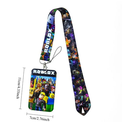 Roblox Mobile Phone Lanyard – Card Holder Key Accessory, Student Bus Card Anti-Loss Hard Shell Case, Decorative Item