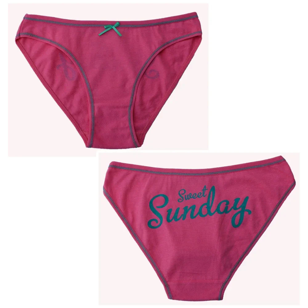 Women's Cotton Panties - 7 Pack Sexy Everyday Briefs & Knickers, M/L/XL Lingerie Set