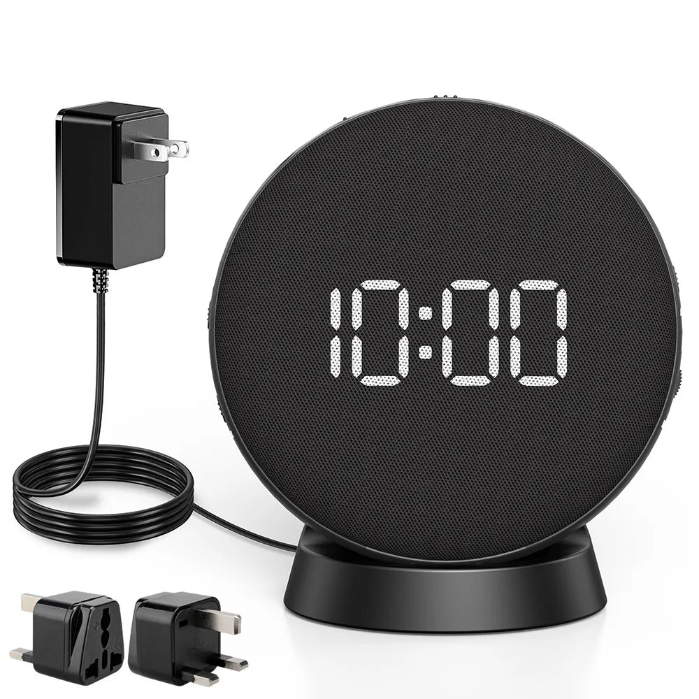 Awakening Vibrating Alarm Clock – Loud Bed Shaker for Heavy Sleepers & Hearing Impaired, Wireless Magnetic Charging