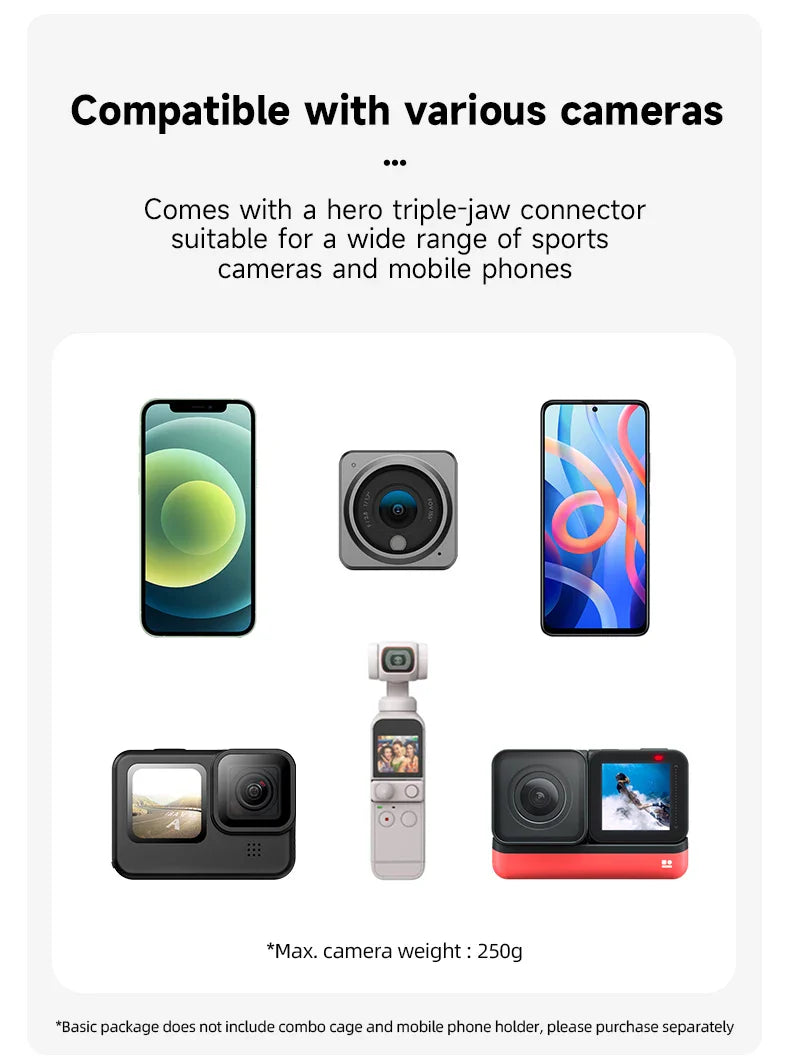 TELESIN 360° Rotating Magnetic Backpack Clip – Mount for GoPro Hero 5-11, Insta360 & DJI Action Camera Accessories