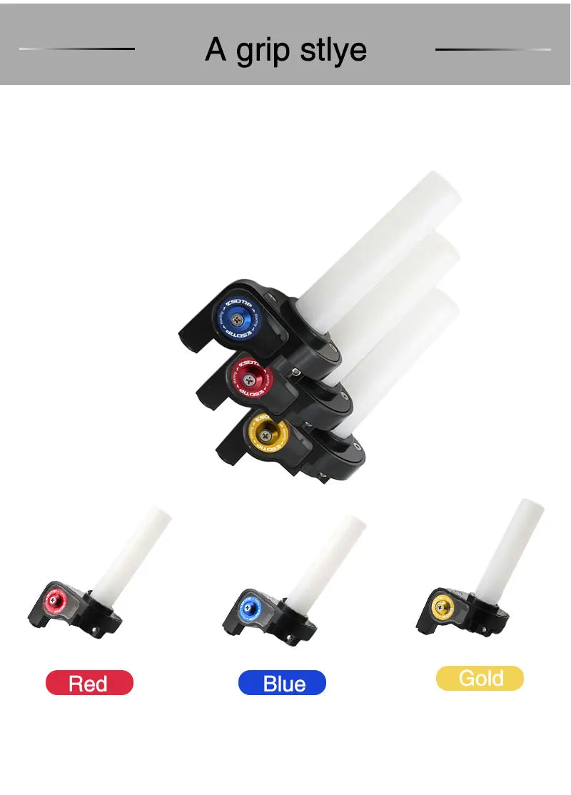 ZSDTRP 22mm Motorcycle Grip Set – Twist Throttle Clamp with Cable for Pit Bikes, Dirt Bikes, Motocross, ATV 110-250cc