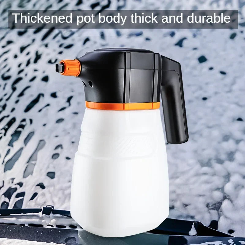 LEIBOO Electric Foam Sprayer – Battery-Powered High-Pressure Snow Cannon for Car Wash & Detailing
