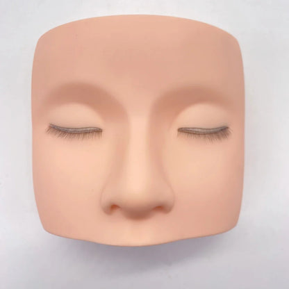 3D Eyelash Extension Mannequin Head – High-Quality Silicone Gel Practice Tool Realistic Skin Texture
