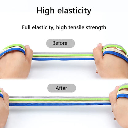 No-Tie Elastic Shoelaces – One Size Fits All Sneakers for Adults & Kids, Flat Tieless Shoestrings