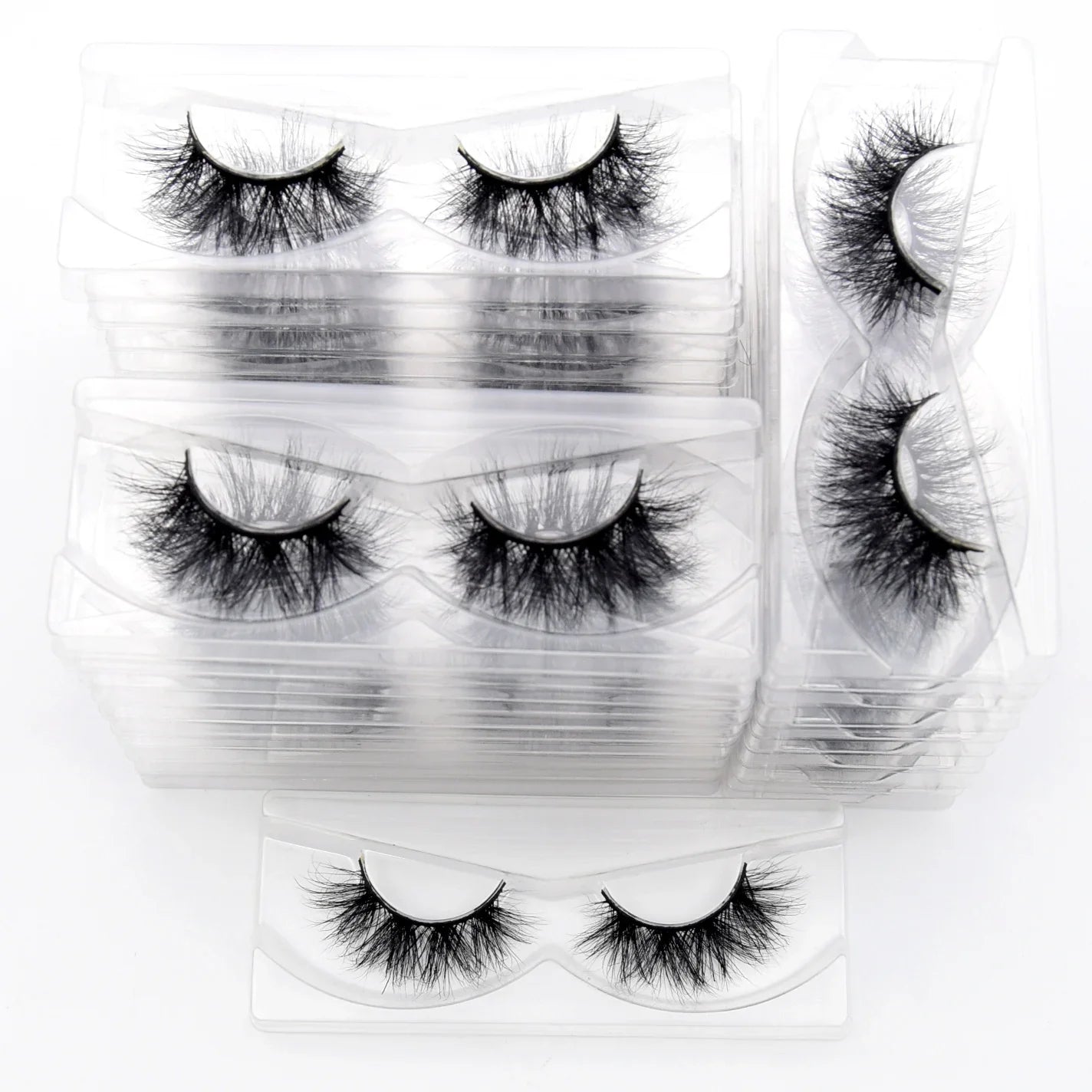 Visofree 3D Mink Eyelashes – 30/40/100 Pairs Handmade Full Strip Lashes with Tray, Cruelty-Free False Lashes for Makeup