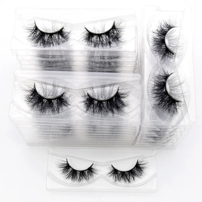 Visofree 3D Mink Eyelashes – 30/40/100 Pairs Handmade Full Strip Lashes with Tray, Cruelty-Free False Lashes for Makeup