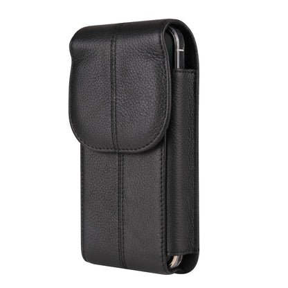 FULAIKATE First Layer Cowhide Phone Pouch - 6.1", 6.7", 7.2" Waist Bag for iPhone 13 Pro Max & Samsung Z Fold3