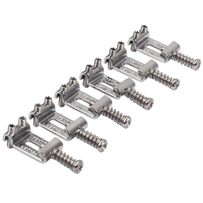 6PCS Roller Tremolo Bridge Saddles with Wrench – Zinc Alloy Upgrade for Fender Strat, Tele & ST Electric Guitars