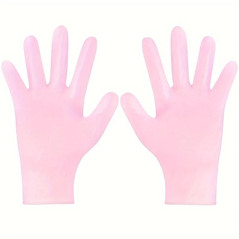 2-Pack Silicone Moisturizing Gloves — Exfoliating Hand Care Tool to Prevent Dryness and Leave Hands Soft & Smooth