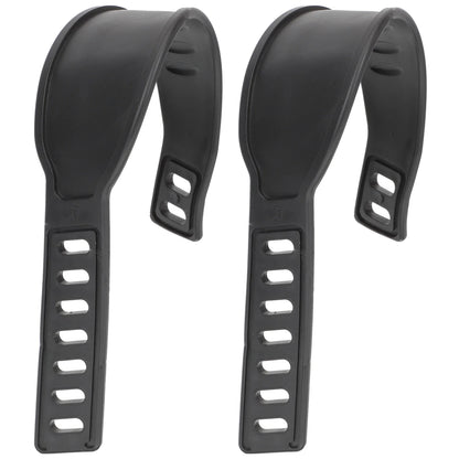 Adjustable Spinning Bike Pedal Straps – Zipper Toe Pedals, Footrest Clips for Exercise & Cycling Gym Foot Support