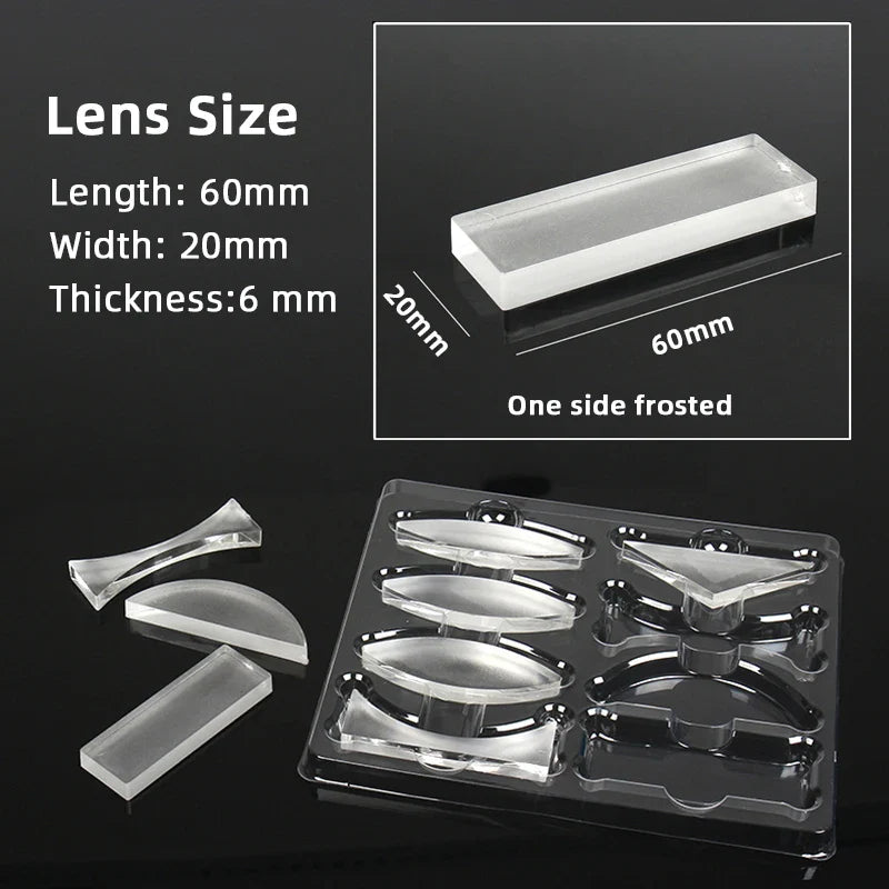 Geometric Optics Experiment Set – Convex & Concave Lens Kit for Light Refraction & Reflection Physics Teaching Science Education Gift
