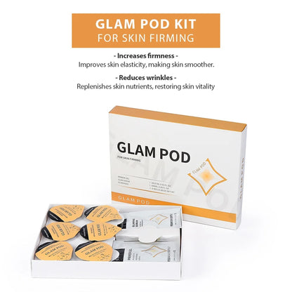 CO2 Glam Pod for Bubble Facial – Aqua Facial Skincare Pods with CO2 Serum Gel for Spa Treatment and Revive