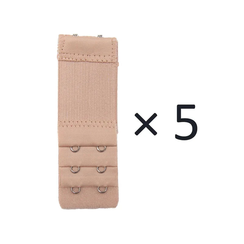 5PCS Women’s Bra Extender Set – Elastic Adjustable Strap, Hook Clip Expander for Bra & Intimates Accessories