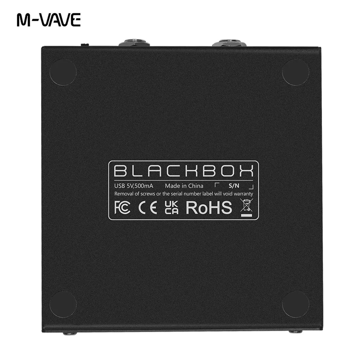 M-VAVE BLACKBOX Multifunctional Guitar/Bass Effect Pedal – 80 Editable Presets, 6 Effects Modules, Built-in Battery