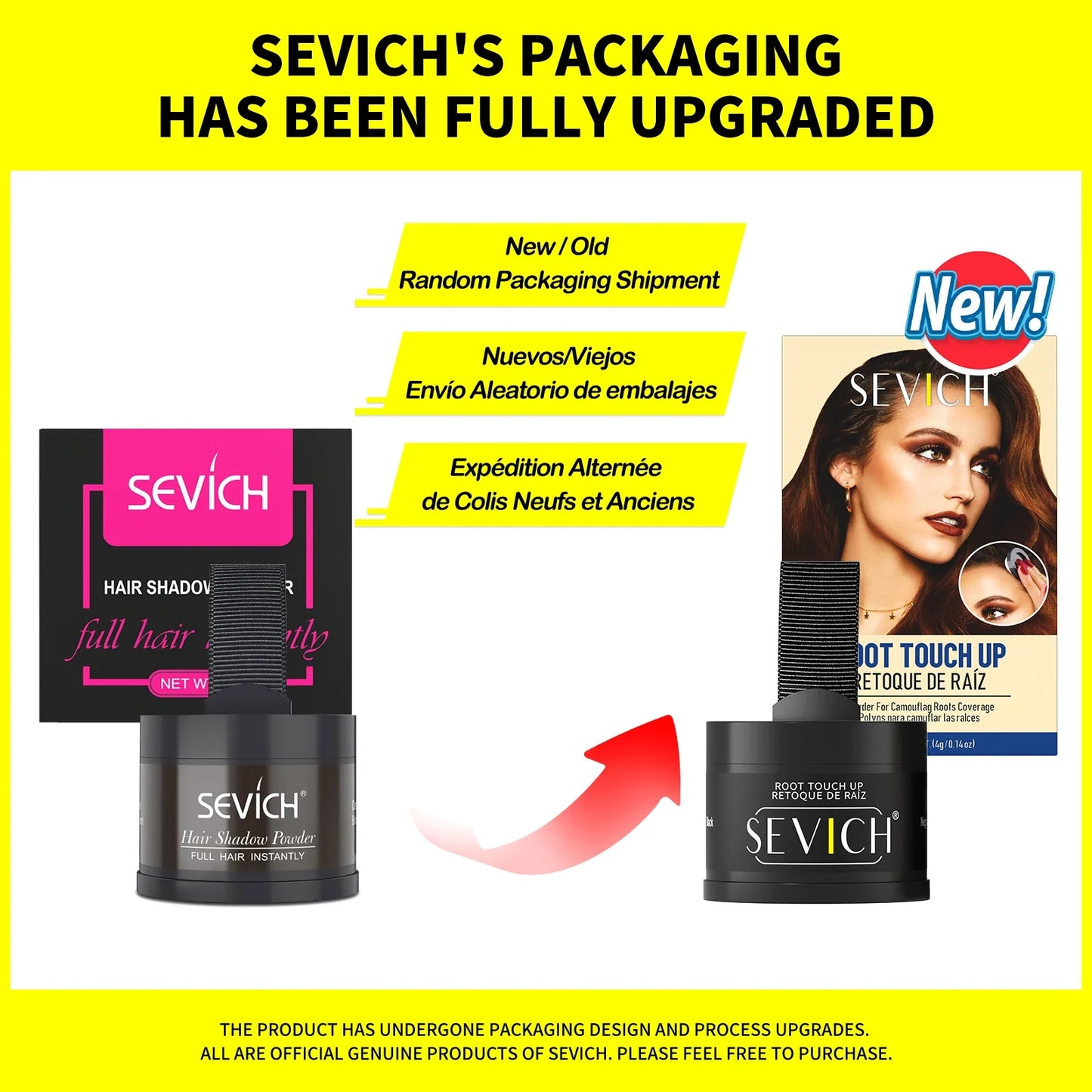 Sevich Hairline Powder 4g – Natural Hairline Shadow Concealer for Hair Loss, Unisex Makeup