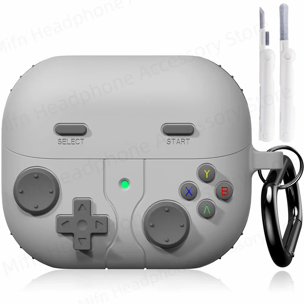 3D Gamepad Silicone Case for Galaxy Buds 3/3 Pro – Protective Cover with Keychain for Men