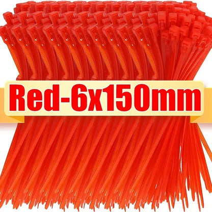 100/1000pcs Reusable Nylon Cable Ties – Adjustable Self-Locking Zip Tie Straps for Cord Organization & Binding