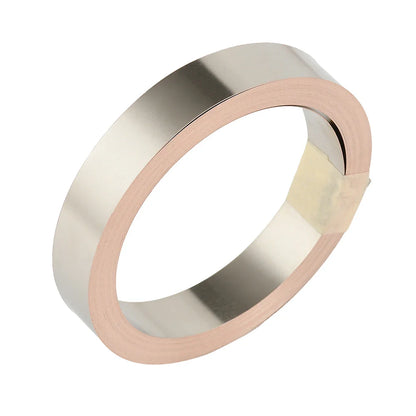 5M T2 Pure Copper & Nickel Strip — 0.15mm/0.2mm Nickel-Plated Copper Belt for 18650, 26650, 21700 Lithium Battery Pack Spot Welding