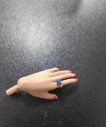 LX578 Handmade Crystal Diamond Doll Jewelry Set – Toy Rings & Fashion Accessories for 1/6 30cm Dolls (15 Days Production Time)