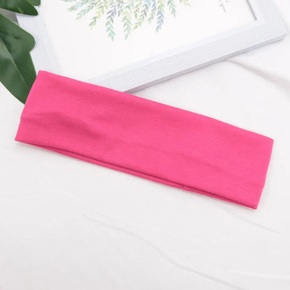 Elastic Cotton Hairband – Solid Fashion Headbands for Women & Men, Running, Yoga & Makeup Accessories