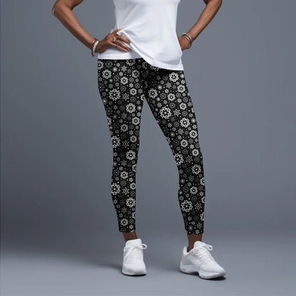 LETSFIND Women High Waist Winter Fitness Leggings, 3D Christmas Print Full Length Stretch Yoga & Casual Trousers