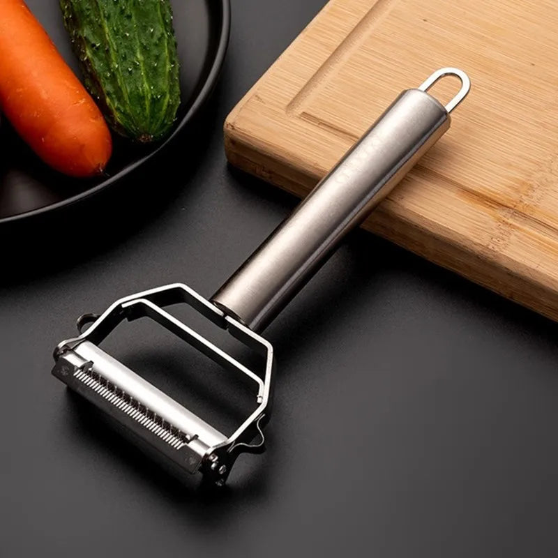 Stainless Steel Multifunctional Kitchen Peeler | Durable Vegetable & Fruit Peeler | Potato Slicer | Household Shredder