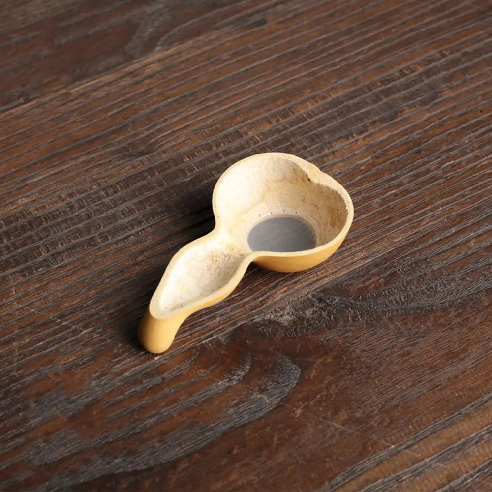 Japanese-Style Natural Bamboo Rattan Tea Scoop – Tea Shovel, Leaves Chooser, Honey & Coffee Spoon, High-Quality Holder