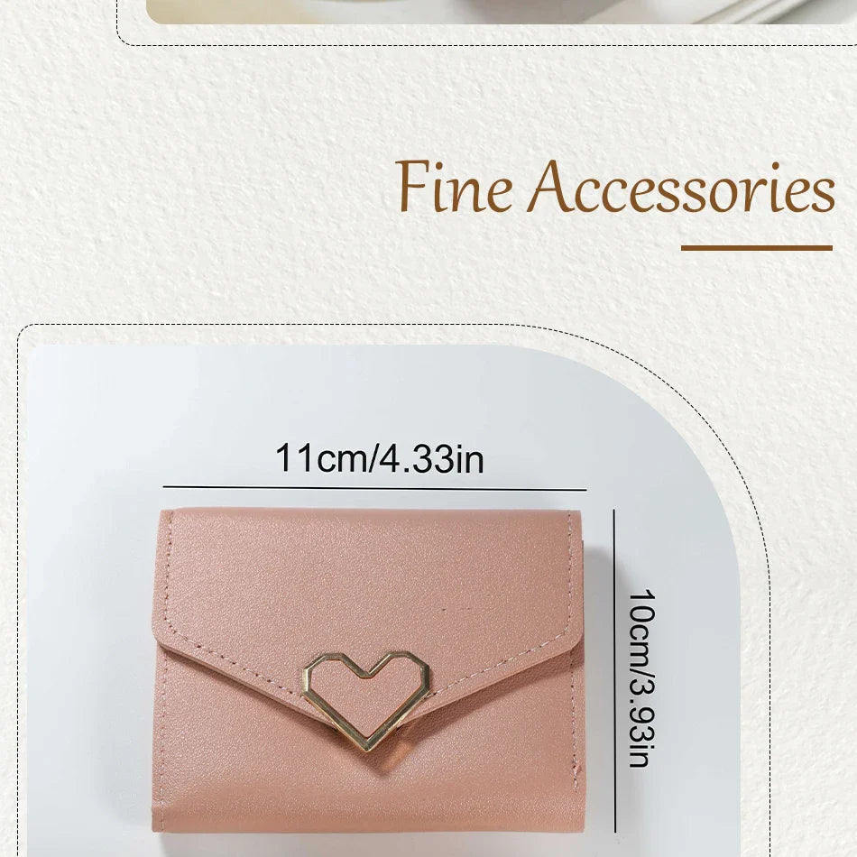 3PCS Women’s Casual Leather Watch Set – Quartz Wristwatch, Heart Bow Wallet, Glasses & Sunglasses Clock Montre Femme