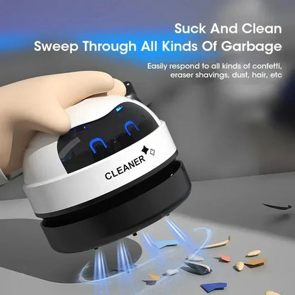Mini Handheld USB Desk Vacuum Cleaner – Portable Table Sweeper for Home & Office Pencil Crumbs