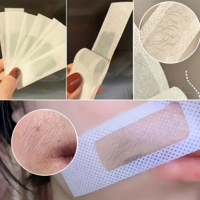 10-50PCS Depilatory Wax Strips – Cold Wax Paper for Hair Removal on Face, Neck, Arms & Legs, Beauty Tools