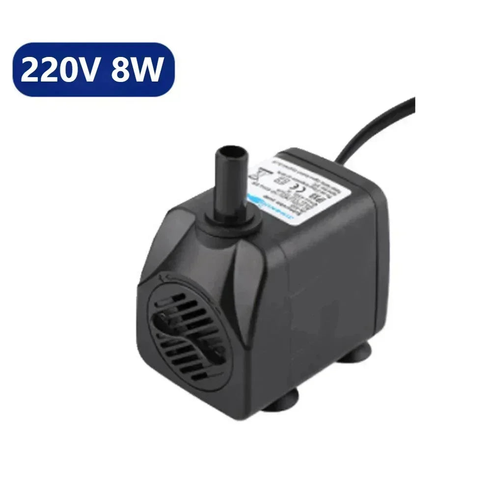 220V 8W Multifunctional Submersible Water Pump – Small Circulating Cooling Pump for Household & DIY Handicrafts