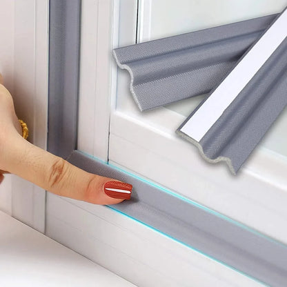 Self-Adhesive PU Foam Window Insulation Tape – 2m (78 Inch) Weather Stripping for Noise Reduction, Wind & Cold Gap Sealing for Window Frames