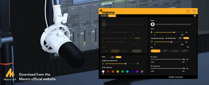 Maono PD200X XLR/USB Dynamic Microphone – Metal Gaming & Streaming Mic with Tap-to-Mute and Gain Control