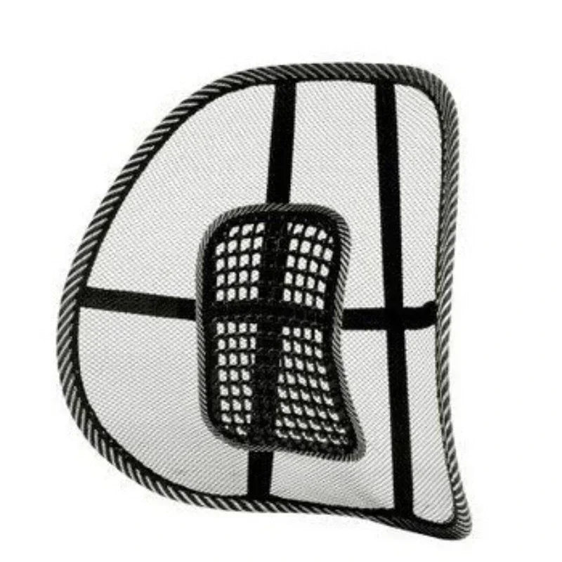 Mesh Lumbar Back Cushion – Anti-Fatigue Elastic Support Pad for Office Chair, Massage Cushion for Daily Use