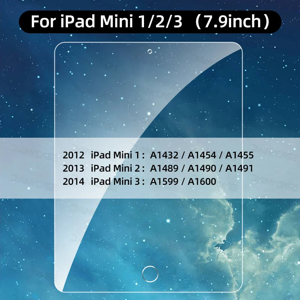 Tempered Glass Screen Protector for iPad – Compatible with 2019/2020 10.2", iPad Pro 11", Air 3 10.5", Mini & 9.7" Models