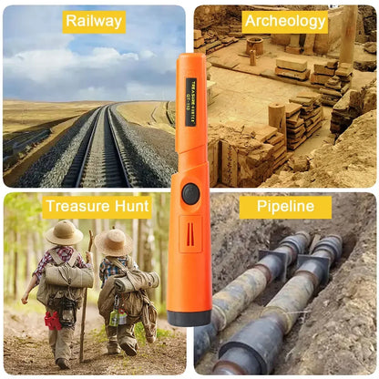 Treasure Hunter GT110 Handheld Pinpointer Metal Detector - Waterproof, Anti-Scratch, 360-Degree Scan with Pointer Probe