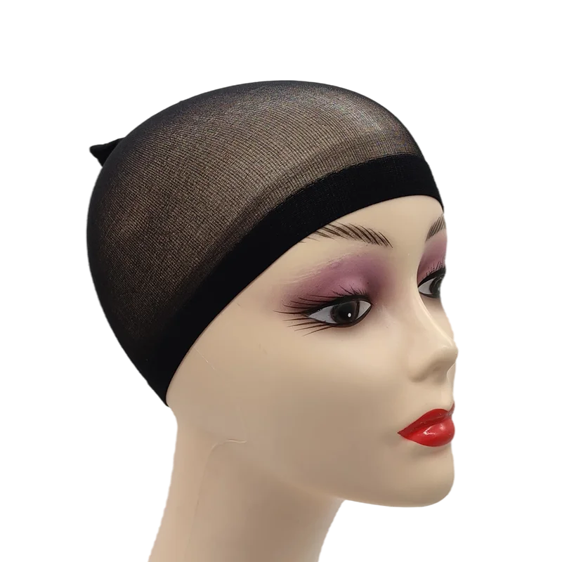 Ventilated Nylon Mesh Wig Cap – Stretchy, Breathable, Extra Thin Stocking Hairnets for Wigs, Available in 1/6/12 Bags