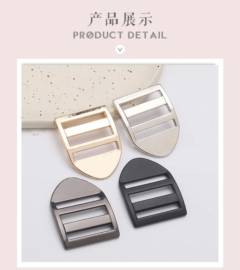 2.5cm Zinc Alloy Adjustable Buckle – Thick Metal Strap Accessory for Knapsacks & Instruments