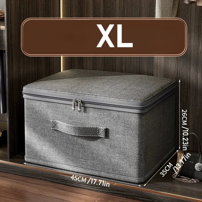 Large Capacity Storage Box with Compartments - Quilt, Bra and Underwear Organizer