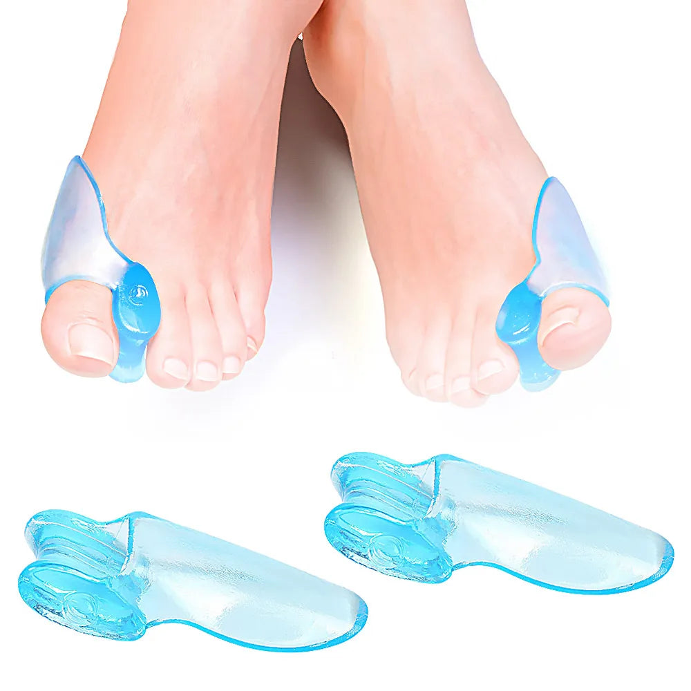 Silicone Toe Separator & Finger Protector – Gel Orthopedic Bunion, Hallux Valgus Corrector, Pedicure Spacer for Feet Care