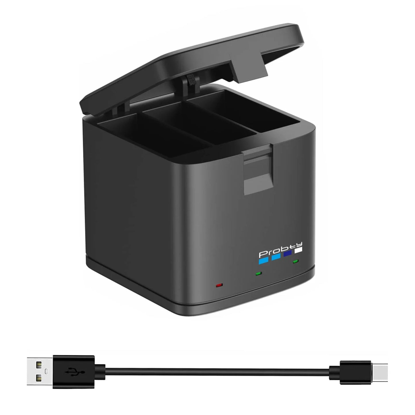 2280mAh Battery for GoPro Hero 13 – with 3-Slot Box Charger, GoPro Hero 13 Black Camera Accessories