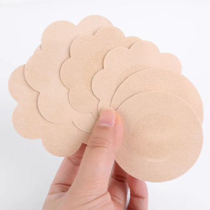 10-200PCS Women’s Nipple Cover Stickers – Invisible Self-Adhesive Disposable Bra Pasties & Chest Lift Tape