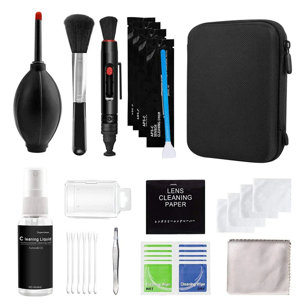 7–47PCS Camera Cleaning Kit for DSLR & Digital Cameras – Lens & Sensor Cleaner Set for Sony, Canon, Nikon, Fujifilm, SLR, DV