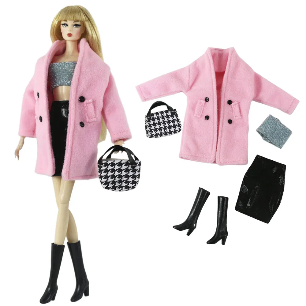 1:6 Scale Doll Clothes Set – Dress Outfit for 11.5-inch (30cm) Dolls, Multiple Styles for Girls’ Gifts