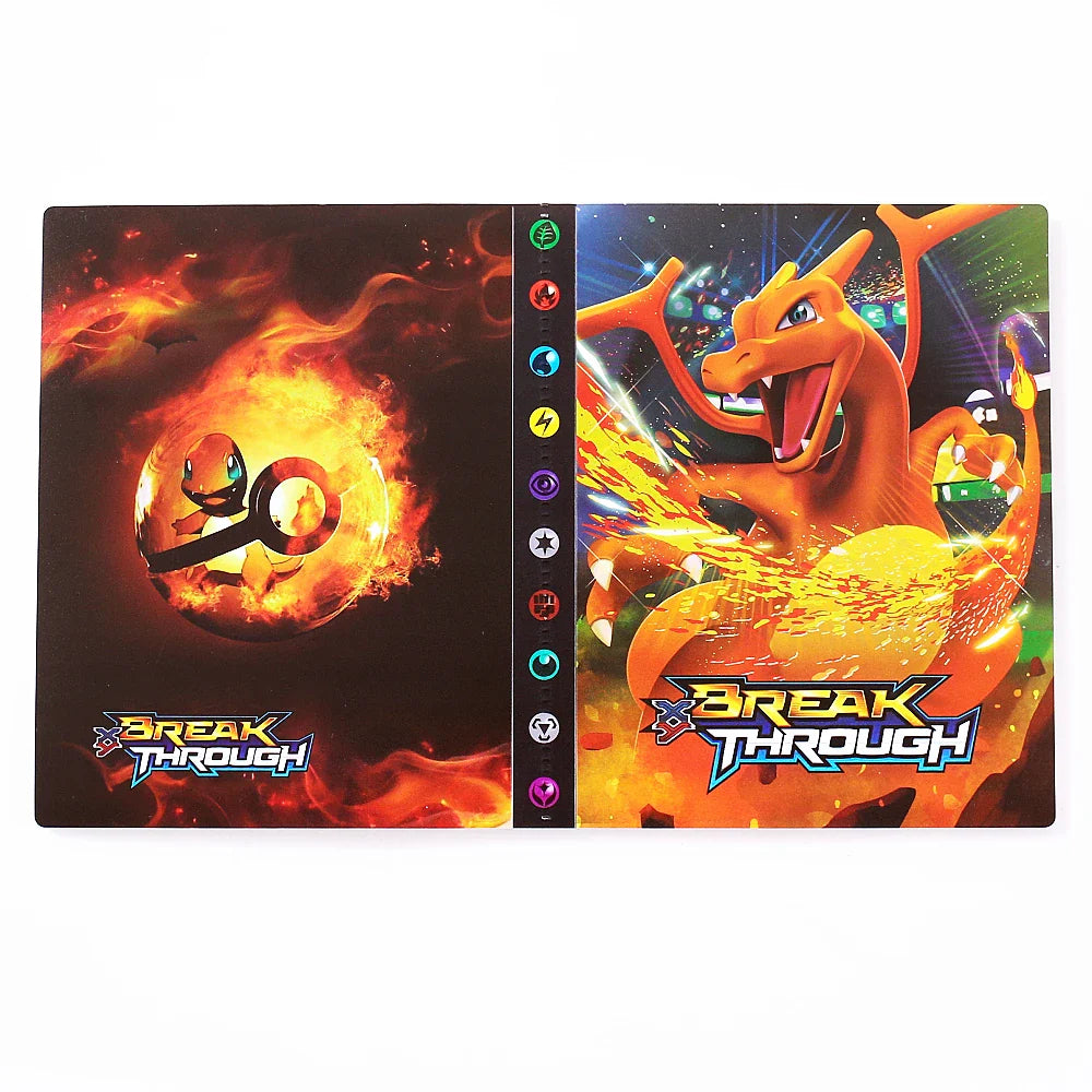 Charizard 240Pcs Card Album – Anime Card Binder for Mewtwo, Charizard & Collections, Protector Folder Gift