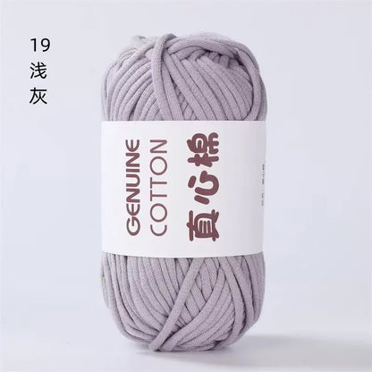 50g Genuine Cotton Yarn - Easy-to-Use Crochet Yarn for Beginners, Hand Knitting & DIY Projects (Scarves, Blankets, Hats, Clothes)